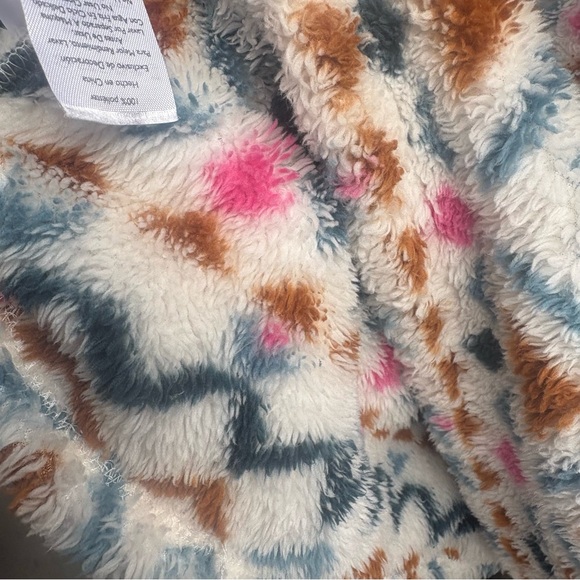 Eddie Bauer Southwestern Aztec 1/2 Zip Soft Sherpa Fleece Pullover Jacket Medium - Picture 8 of 11